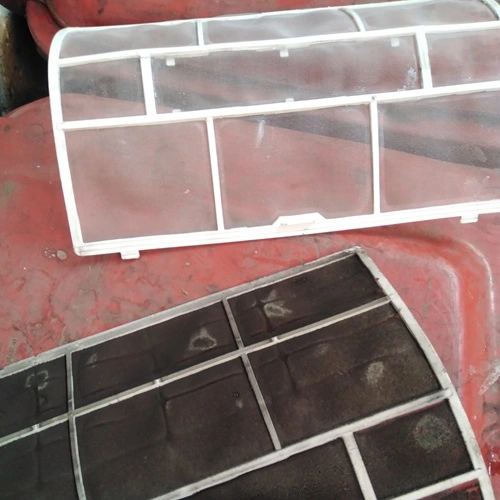 Filtre aer condiționat înainte și după curățare detaliat