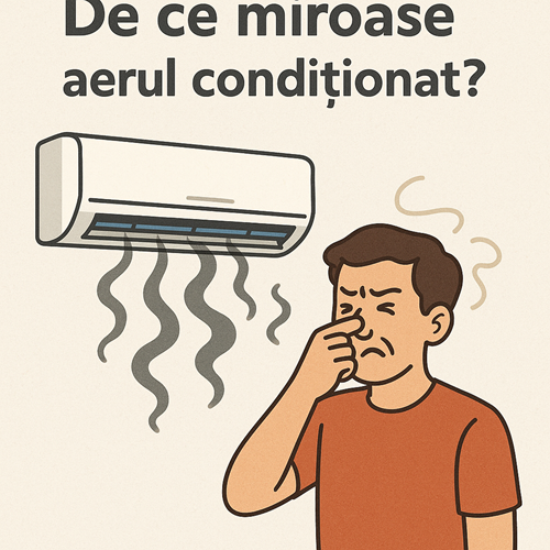 Aer condiționat care emite miros neplăcut - necesită curățare urgentă