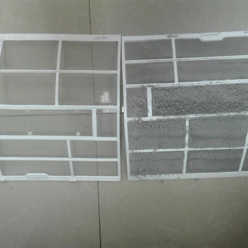 Filtru aer condiționat înainte și după dezinfectare profesională